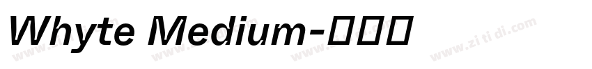 Whyte Medium字体转换